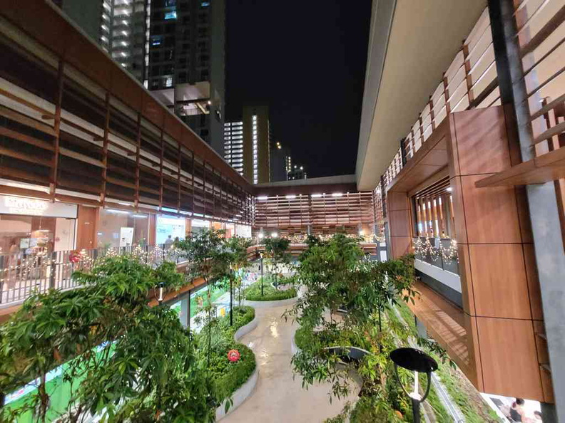 Open space and greenery at Northshore Plaza 1 which opened first of the two buildings