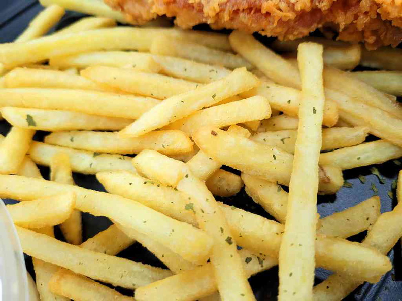 Crispy straight cit fries which comes paired standard with your meal