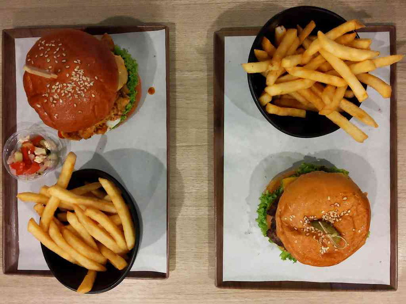 The spread here at Grub Burgers in their Bishan park branch