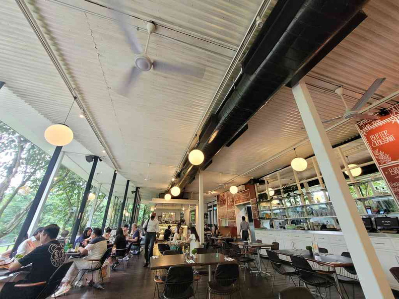Welcome to PS Cafe at Dempsey Road with a chill open cafe interior