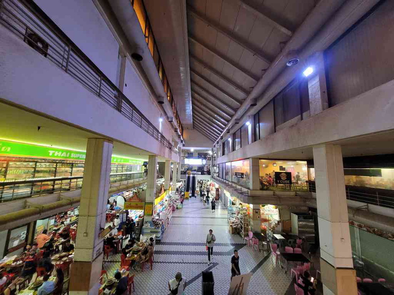 Main lobby of Golden mile complex. It has an old rustic vibe to it