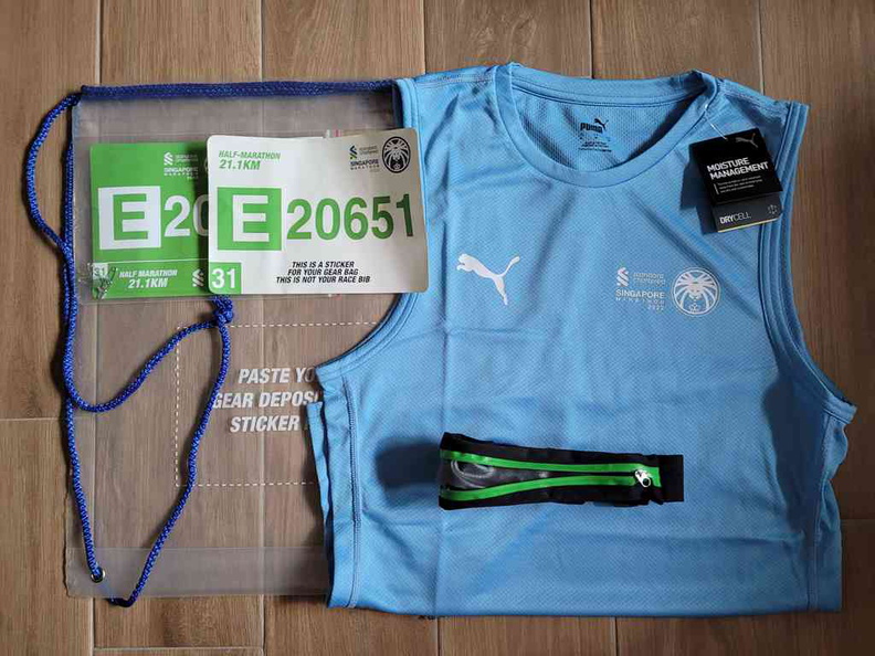 Race pack items simple, yet effective less any sponsor swag typically seen thrown in too
