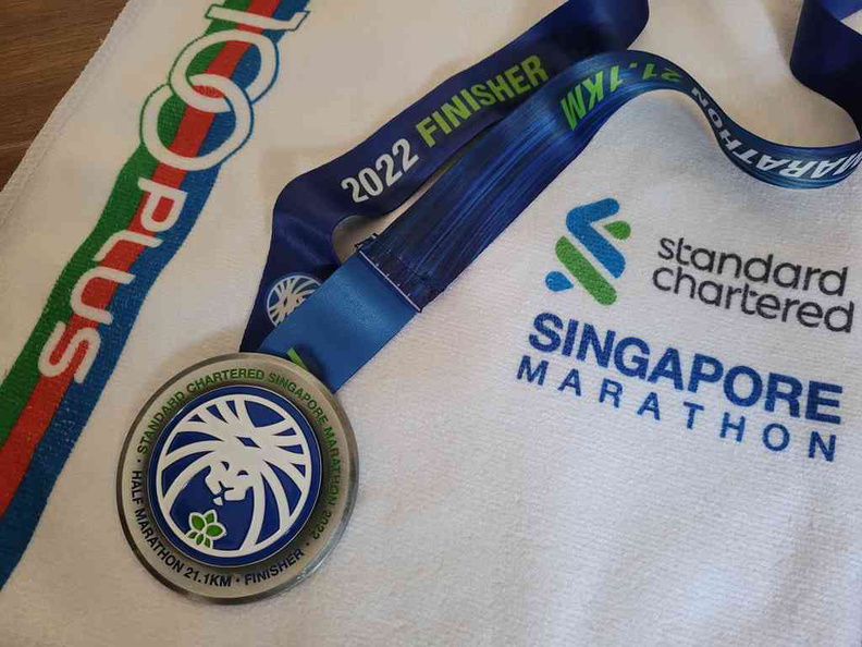Standard chartered marathon 2022 Finisher's medal given to all finishers of the event