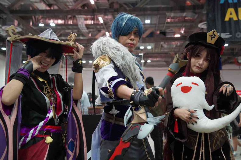 Anime inspired gang here in Singapore Comic Con