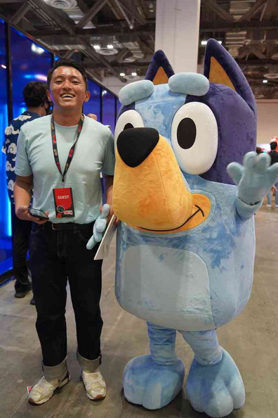 Meet Bluey in person at the convention in her walk arounds