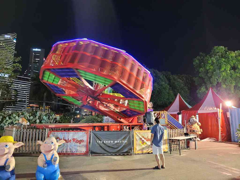 The Spinner centrifuge ride is one of the more thrill-seeking rides at the carnival