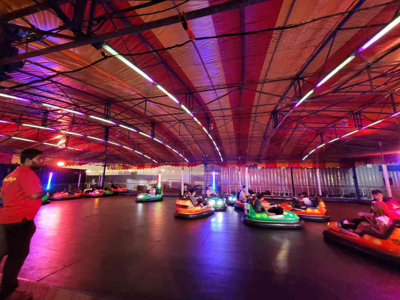 Bumper cars operated by Uncle Ringo amusement, to ride at $12 per car