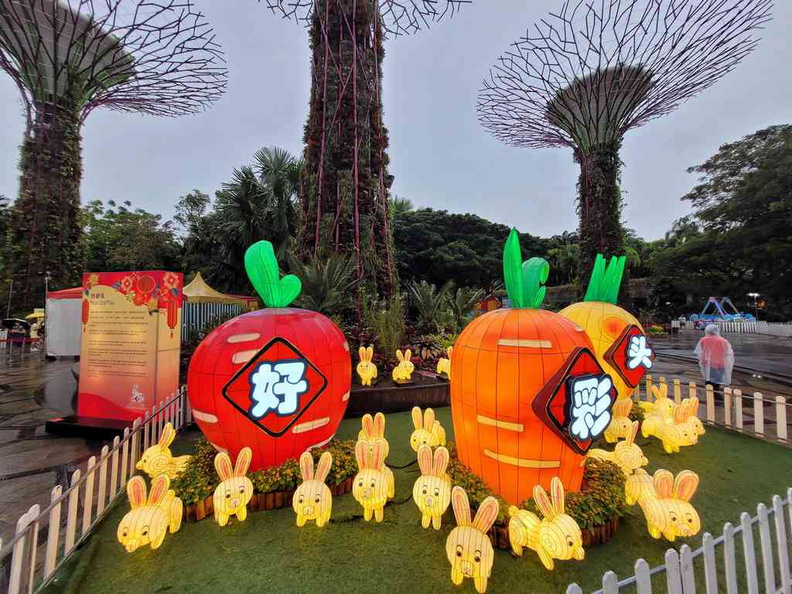 Hao Cai Tou lantern, one of the more adorable lanterns with a mass of rabbits with carrots