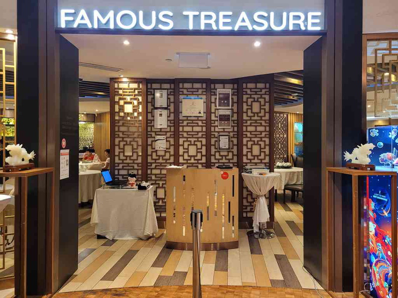 Famous Treasures restaurant front entrance