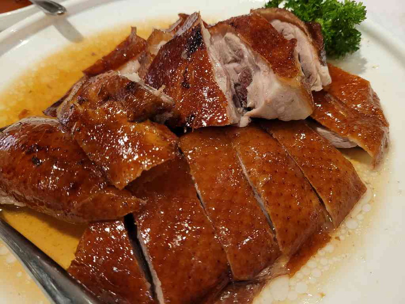 Roasted Irish sliver hill duck