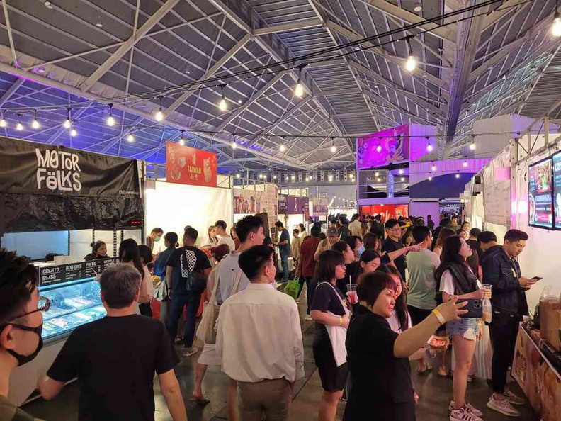 Food stores at Artbox 2023 Singapore expo serves a variety of meals, finger foods and drinks