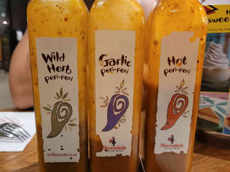 Do try Nandos Peri peri sauce, a blend of African Bird's Eye Chilli and other assorted spices