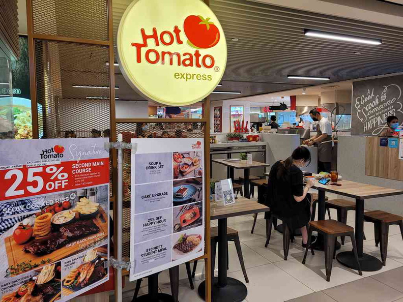 The store front of typical Hot Tomato restaurants around the island