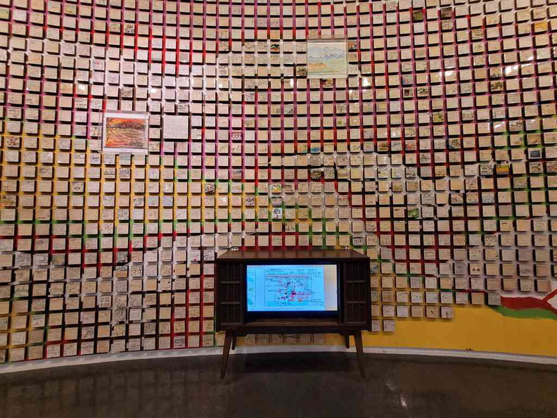 Wall of well wishes at Odusan Unification Tower
