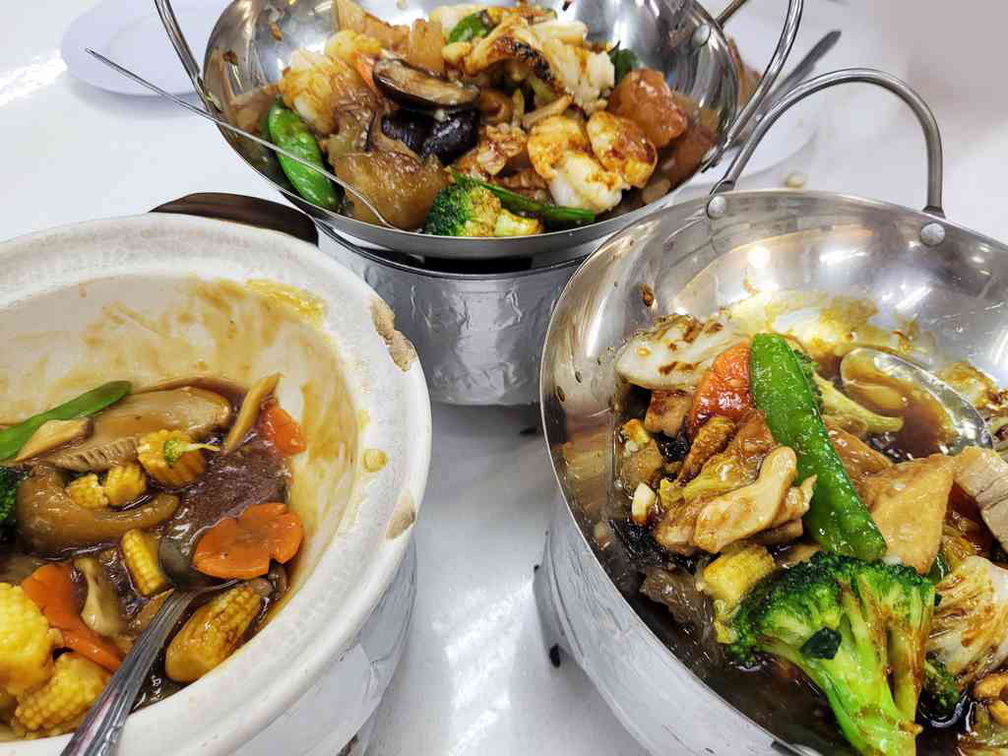 Stir fried wok dishes.