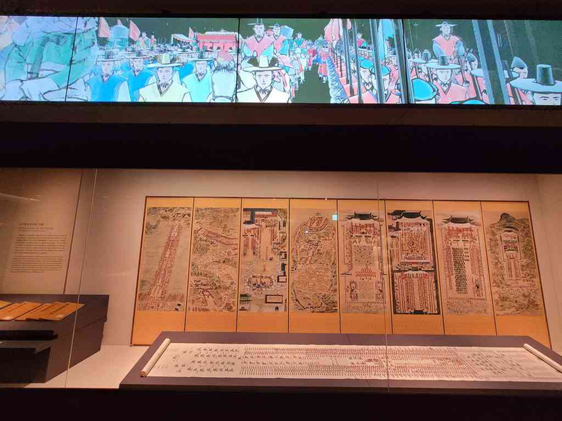 The iconic Ten-panel Folding Screen with Scenes of Hwaseong Fortress