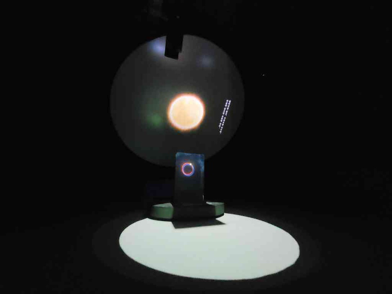 Astronomy audio visual video at the end of the engineering gallery