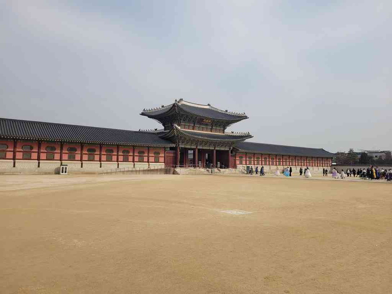 Palace entrance front courtyard.