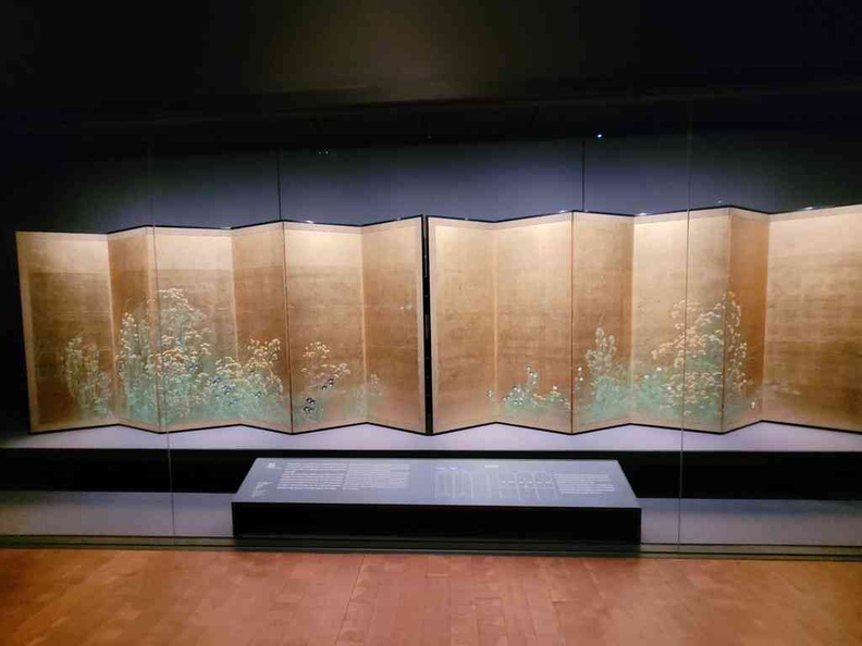 Intricate artwork on standees depicting the Joseon era