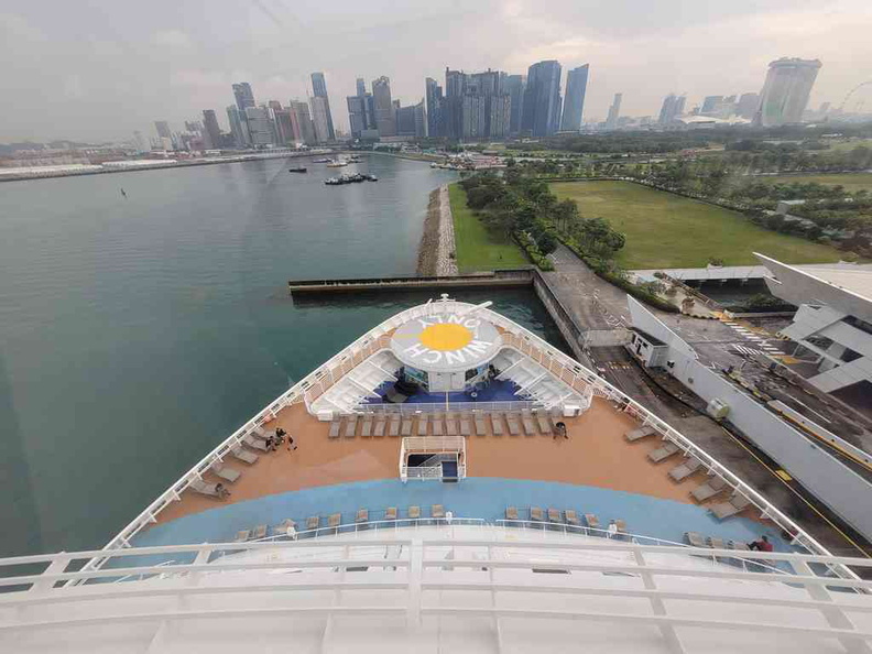 Departing from Singapore Marina port