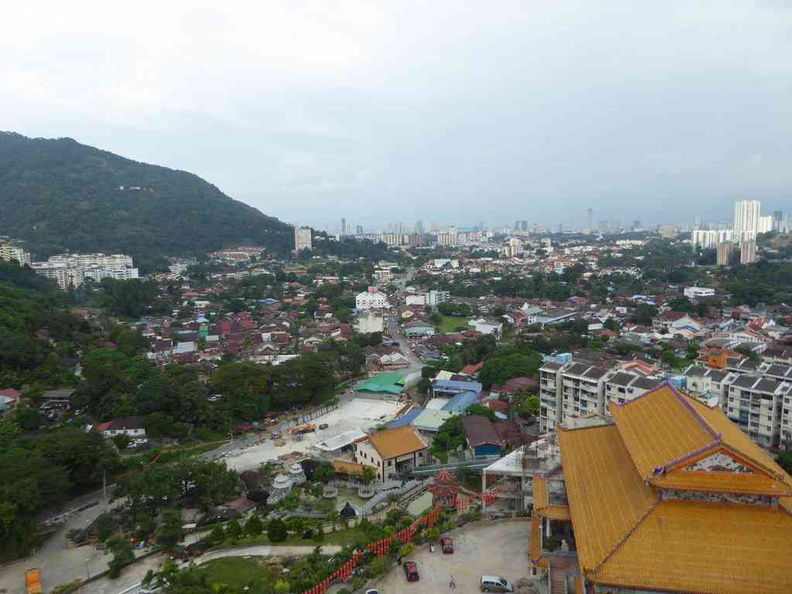 The views from top of Kek Lok Si Temple at Jalan Balik Pulau