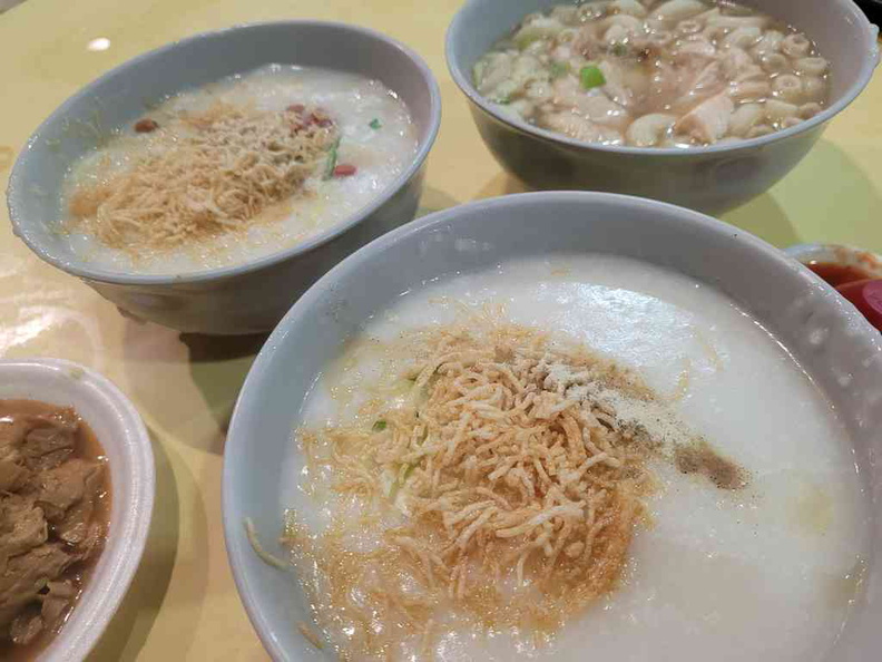 Porridge is a staple dish here at Fei Lou Porridge with several accompanying sides to complete your dinner