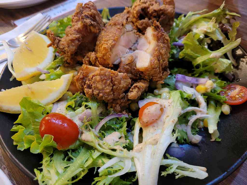 Rubicon Steak House Chicken Karaage salad