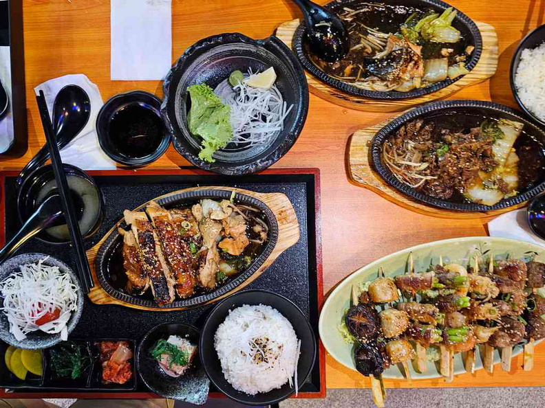 The food spread here at Little Tokio Tampines.