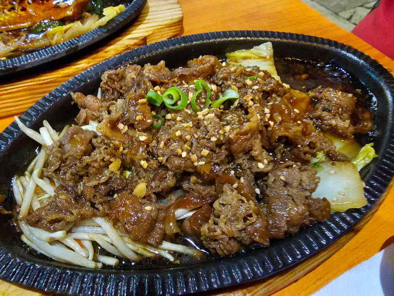 Hotplate Gyu Beef ($14.90), served with rice to complete your meal