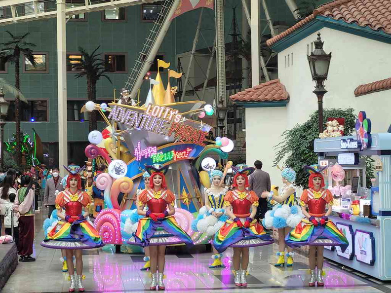 Dream parade which runs twice daily at 2pm and 8pm at the park's indoor dome