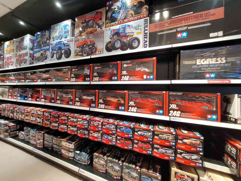 Tamiya premium selections and remote controlled cars.