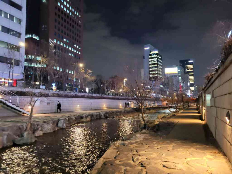 Cheonggyecheon Stream from city hall area