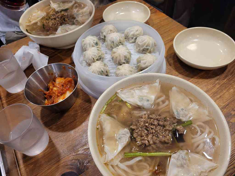 Dumpling noodles, from the popular Myeongdong Kyoja Branch in Seoul City Food