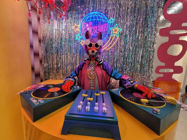 Illustration of Nightlife with a flashy DJ display
