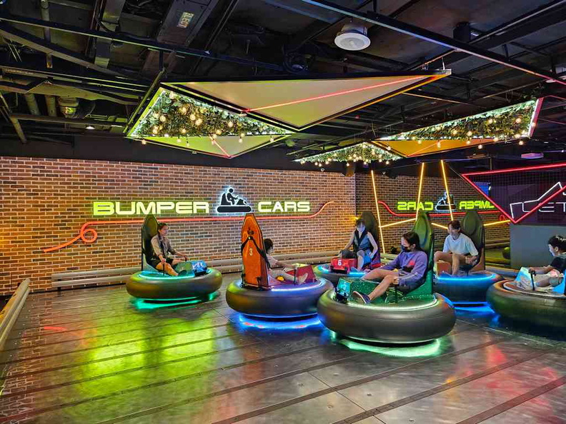 Bumper cars is a large mainstay at Timezone Orchard Xchange