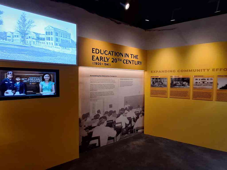 MOE Heritage Centre Galleries covering education in the 1900s.