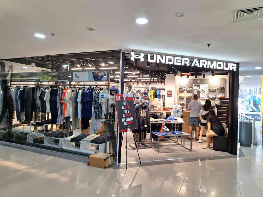 Under Armour sports shops.