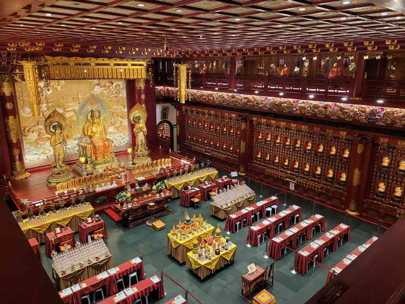 Hundred dragon hall and Buddha Maitreya statue