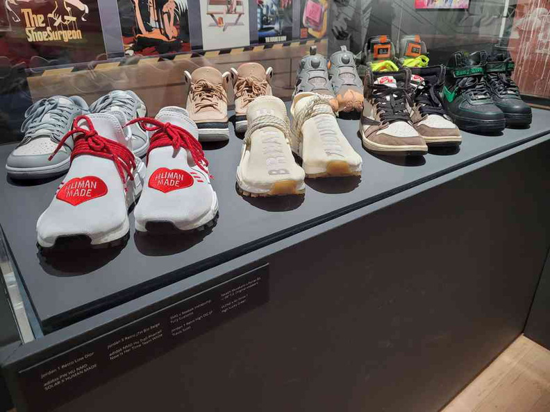 Sneaker collections of both current and out of production rare collections.