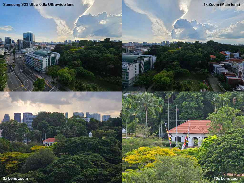 The periscope zoom lens has an impressive reach, able to zoom into details on this rest shot on Fort Canning hill. 