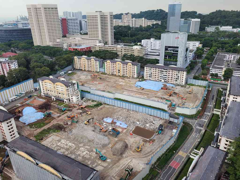 Demolition of a historical site.