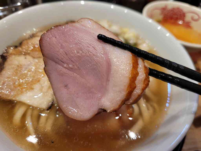 Enishi Ramen Tender duck slices which are really tender and juicy