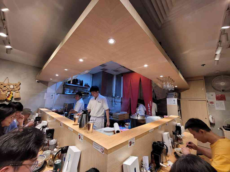 Enishi tight and cosy shop of Enishi Ramen international plaza