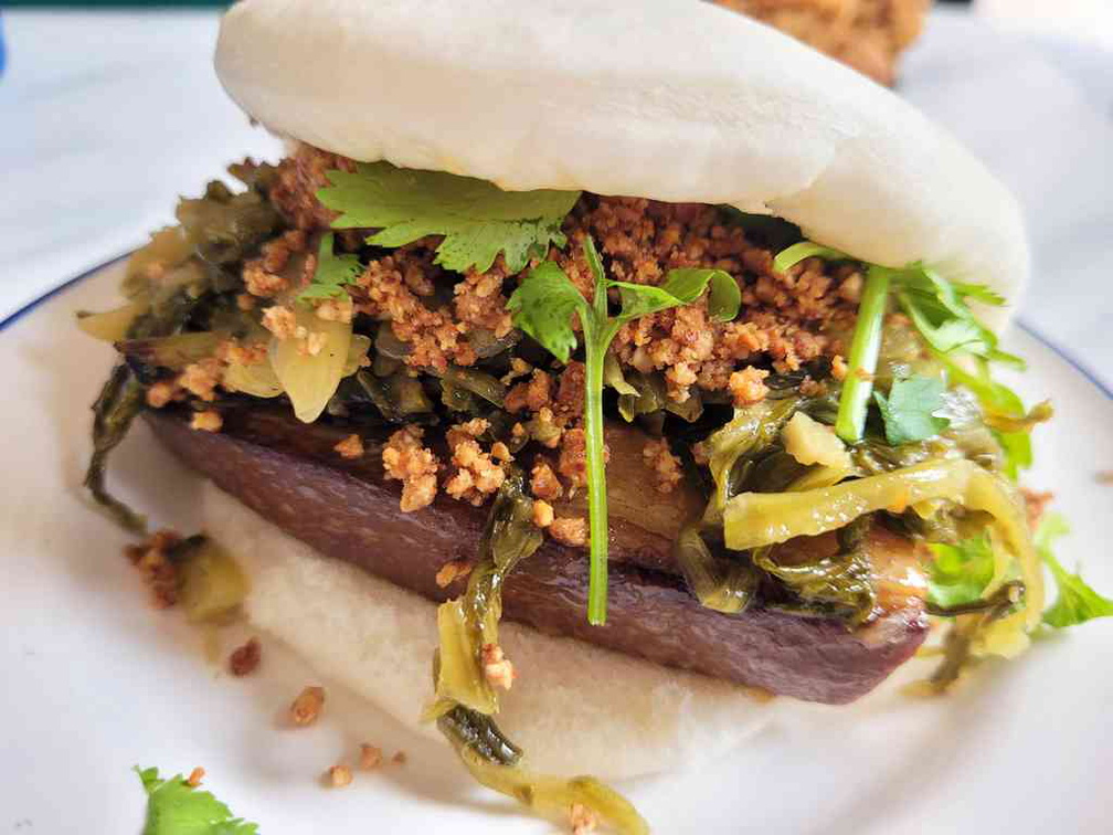 Gua Bao ($7.90), a thick slab of fresh and tender pork belly with pickled vegetables.