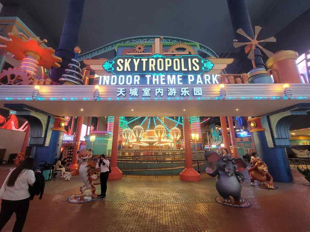 Skytropolis Theme Park entrance.