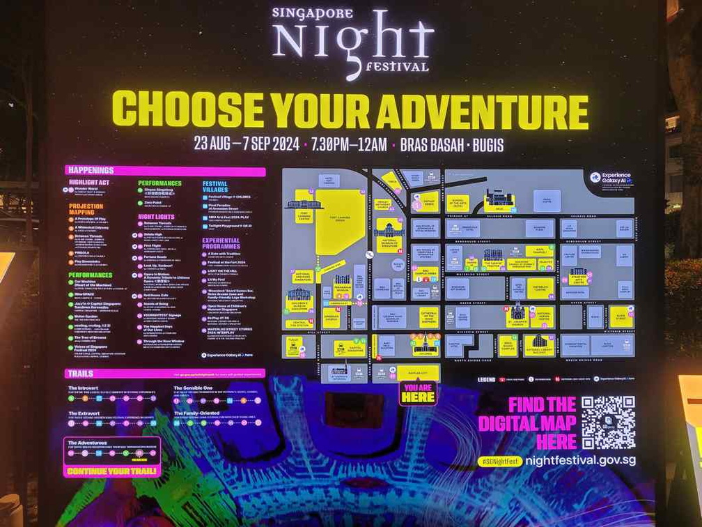 Night festival event map