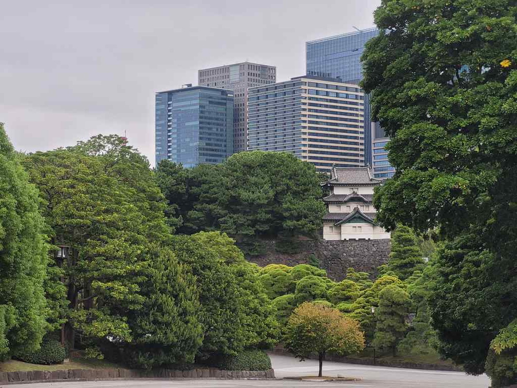 observation yagura in distance.