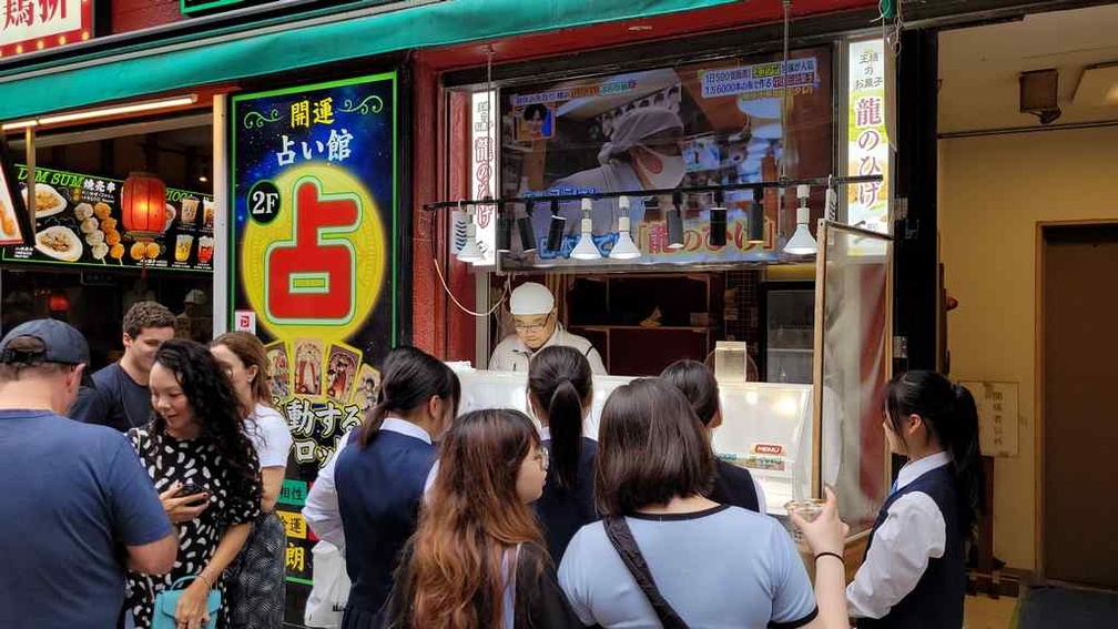 One of many street food eateries.