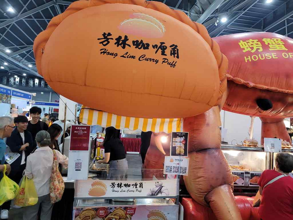 Local favorites curry puffs.