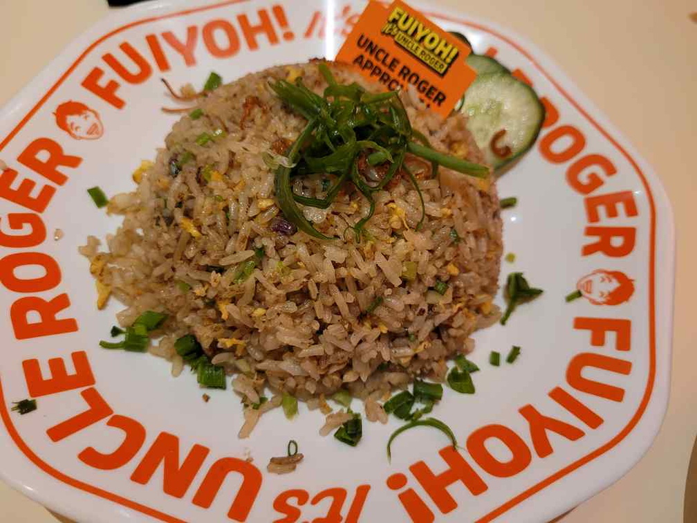 Default egg fried rice (16RM), available in few flavors